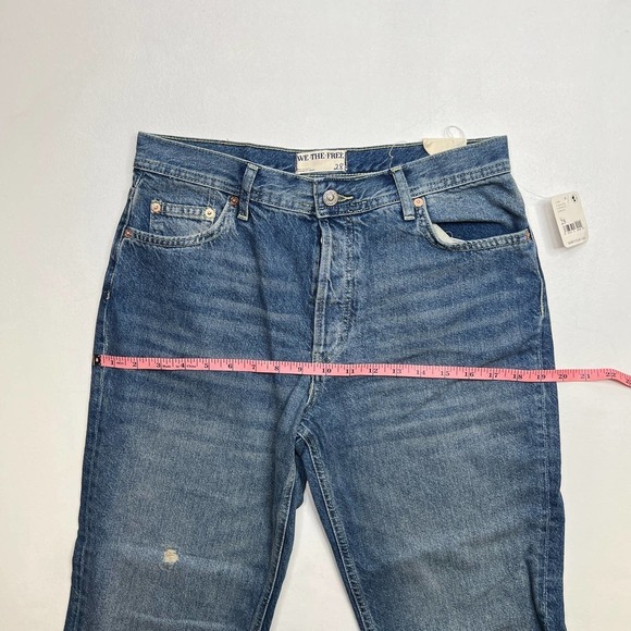 Free People Maggie Mid Rise Straight-Leg Jeans NWT Size 28 - Picture 7 of 11